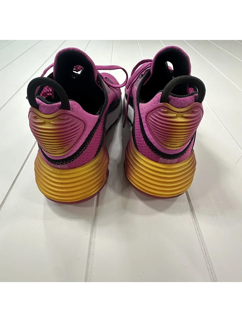 Nike Air Max 2090 Purple Yellow Sneakers Size 6.5Y